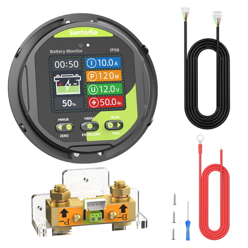 500A IP68 Battery Monitor for 8–100V Systems