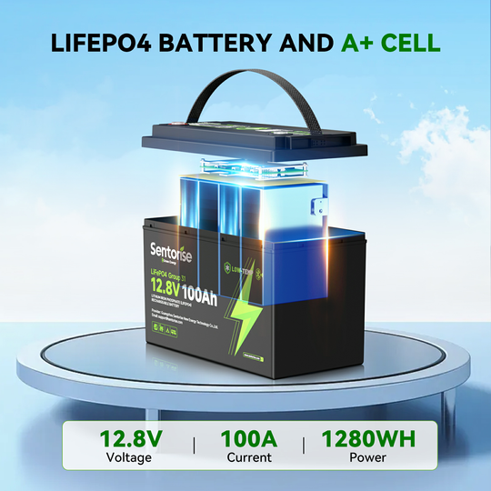 Sentorise 12V 100Ah LiFePO₄ Battery for Marine RVs solar systems home energy storage
