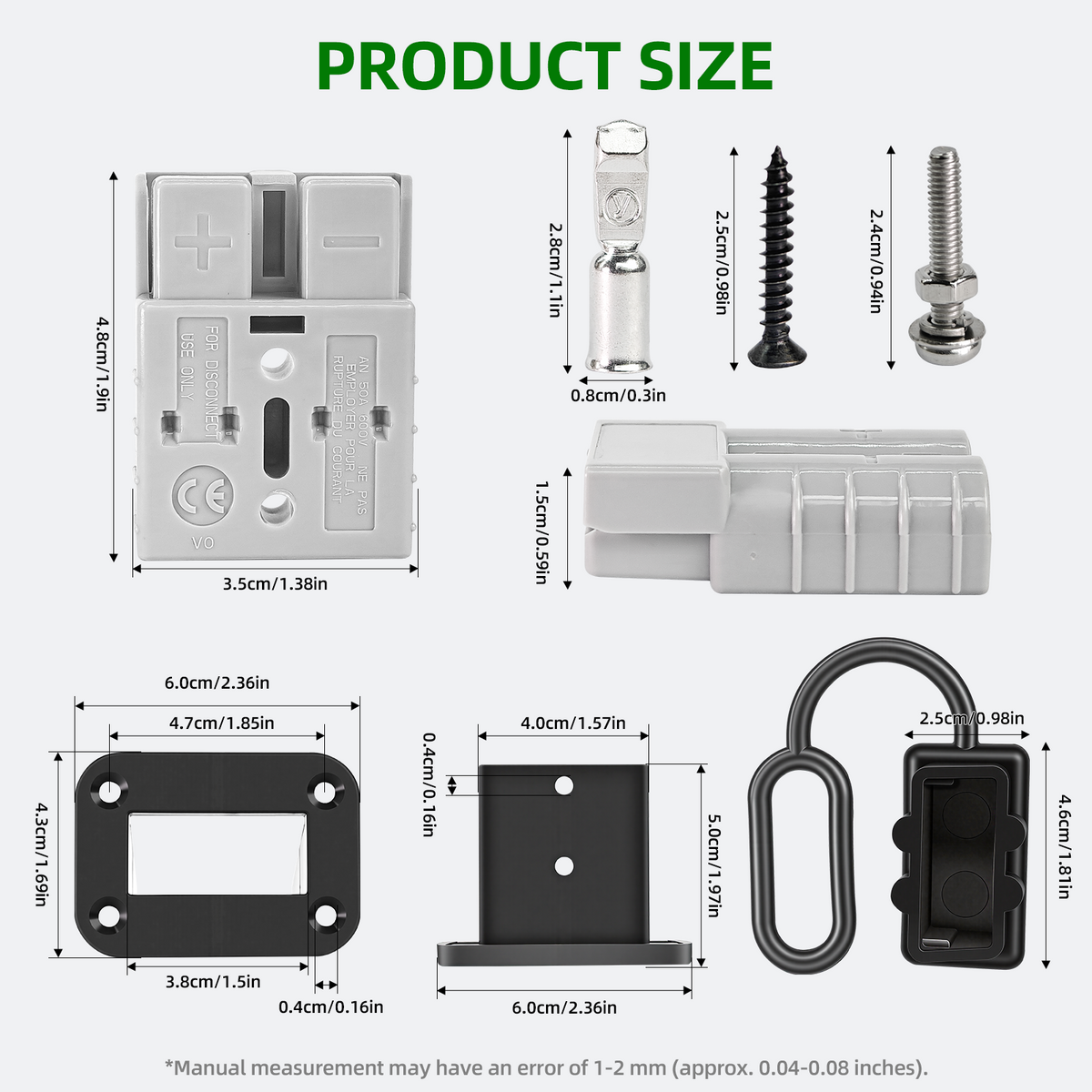 50A Battery Quick Connect Kit with Anderson-Style Plug