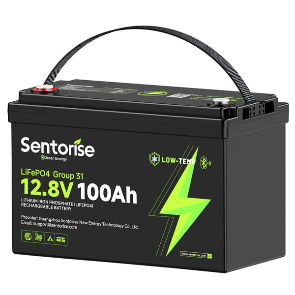 Sentorise 12V 100Ah Group 31 Bluetooth LiFePO4 Battery